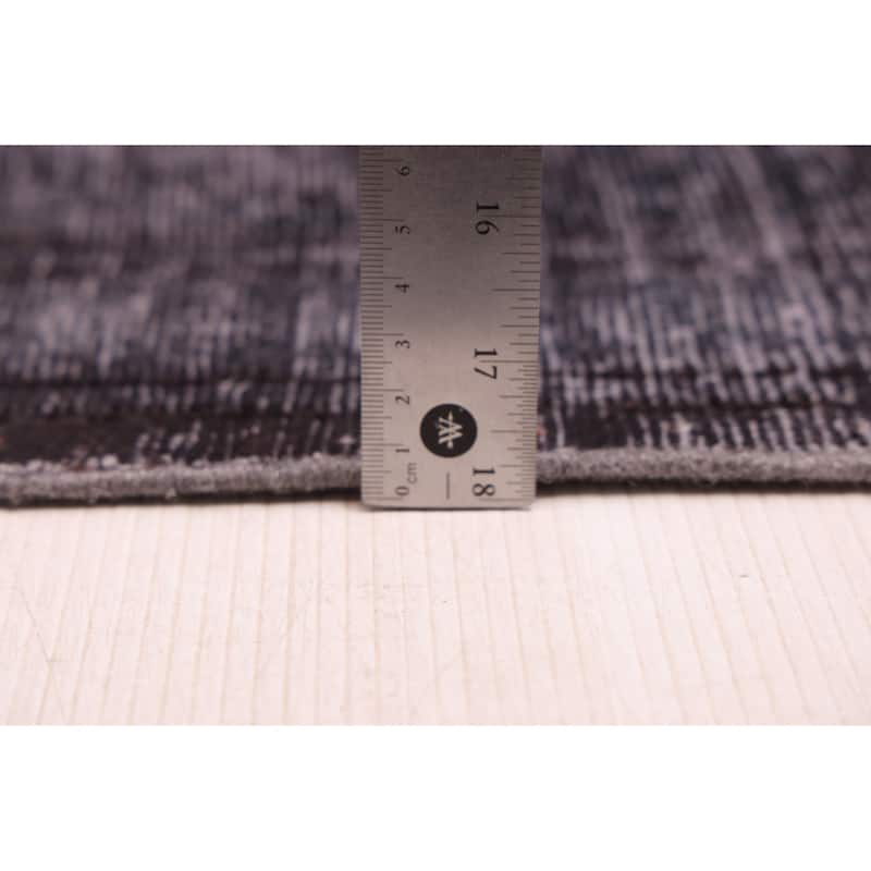 ECARPETGALLERY Hand-knotted Color Transition Dark Burgundy Wool Rug - 9'6 x 12'9