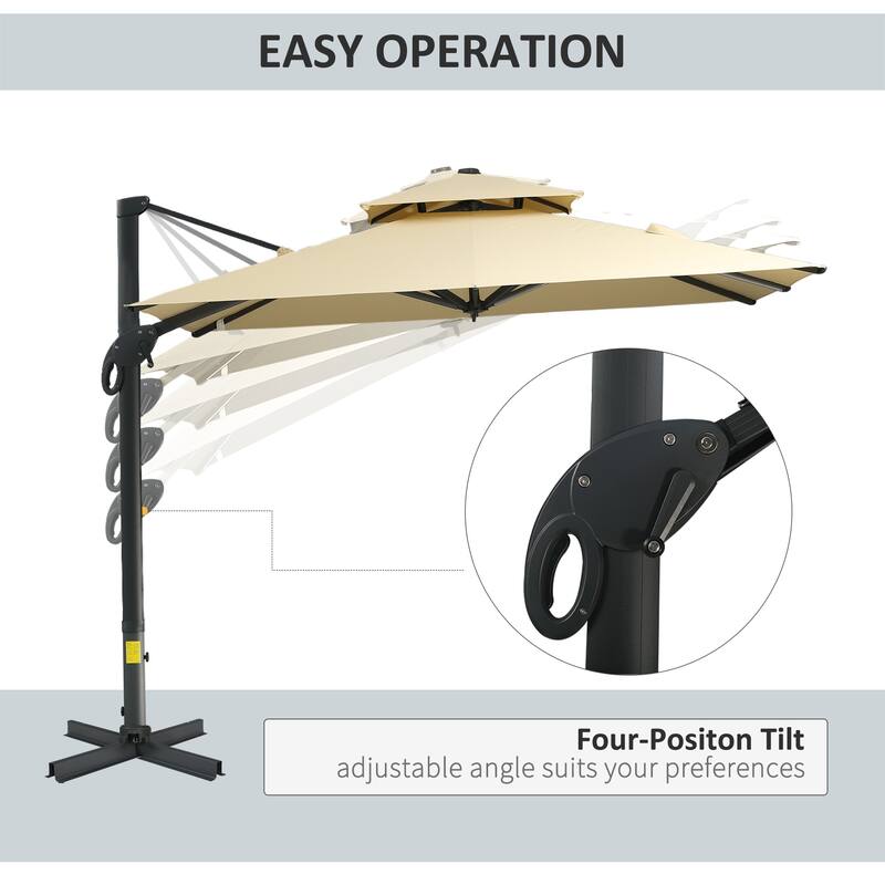 Versatile Offset Patio Umbrella for Outdoor Comfort and Functionality