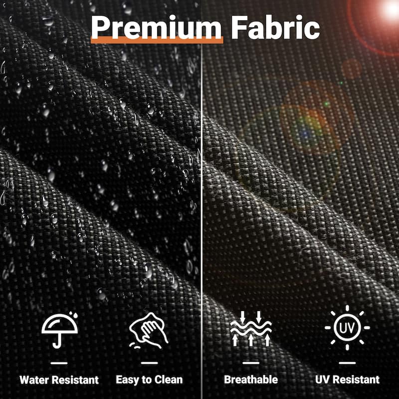 OVIOS 7-Piece Low Profile Deep Seat Wicker Outdoor Patio Furniture Set