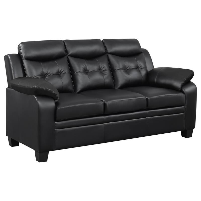Finley Upholstered Padded Arm Tufted Sofa Set