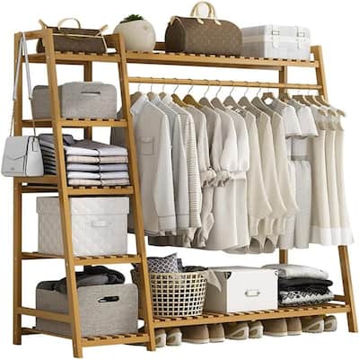 Clothing Garment Rack 7 Tier Storage Shelf - 15.74"D x51.2 "W x 55.11"H