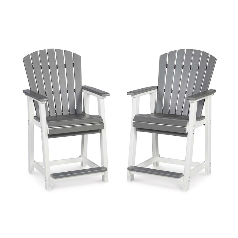 Signature Design by Ashley Eisely Outdoor Counter Height Bar Stool (Set of 2)