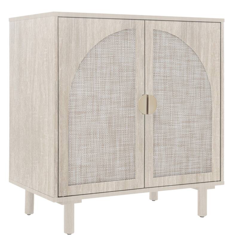 2 Door Dresser for Bedroom with Adjustable Laminates and Metal Handle