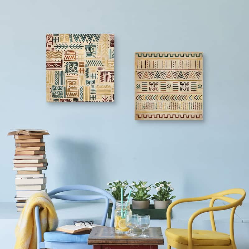 Global Blocks I, Global Blocks II by Studio Arts Canvas Art Prints