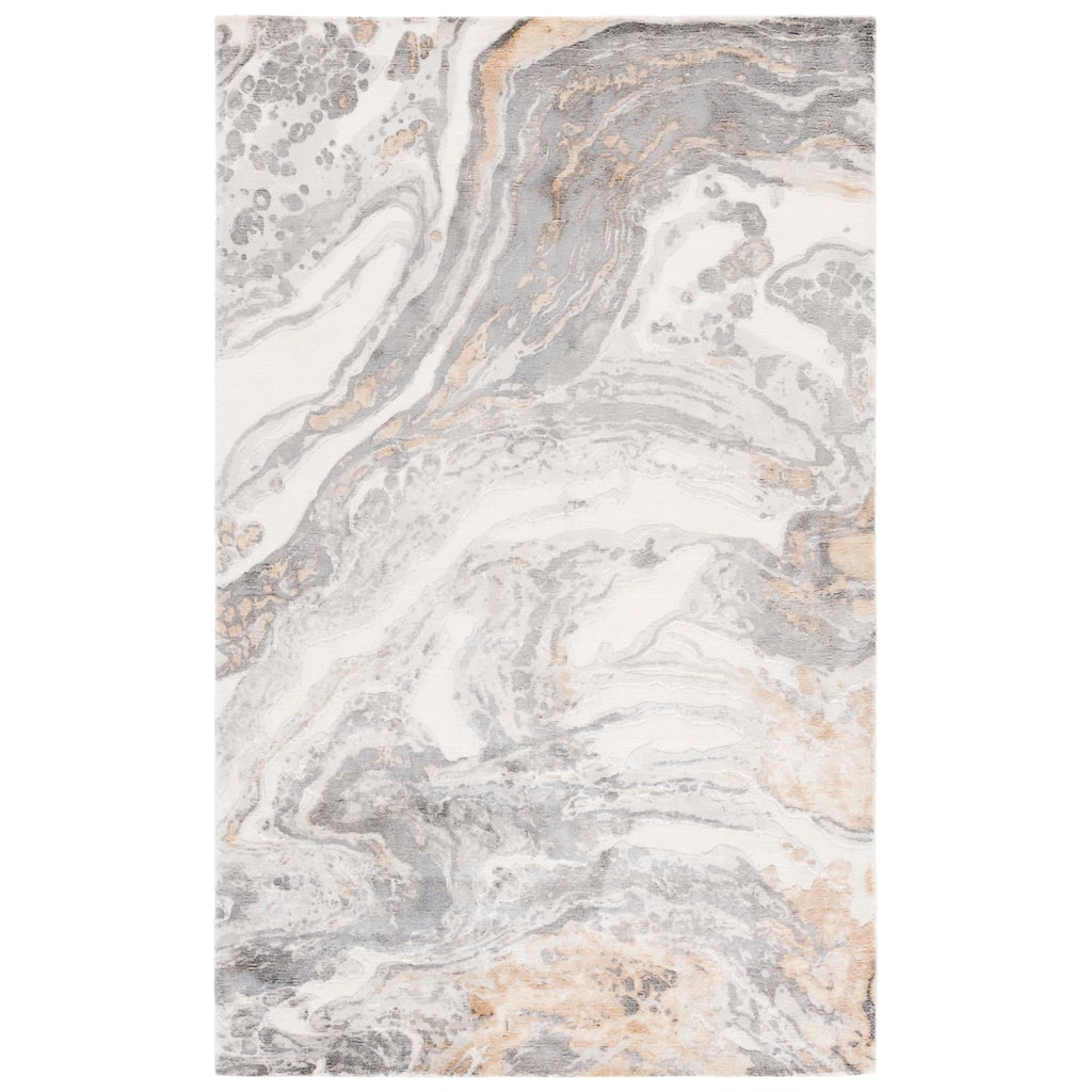 SAFAVIEH Hand-Knotted Mirage Samuelle Modern Viscose & Wool Rug