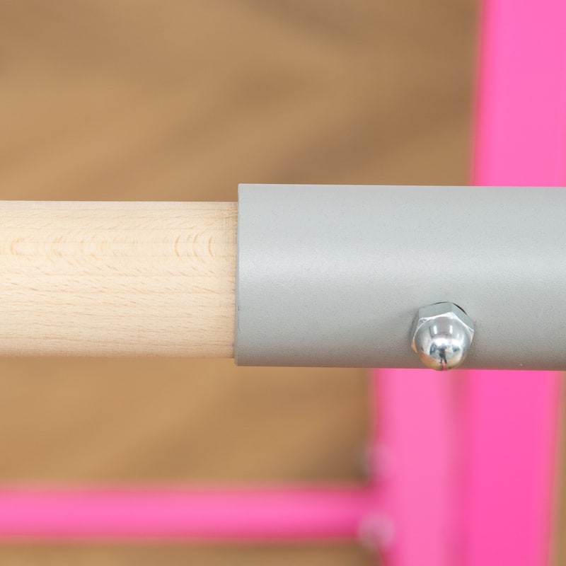 Qaba Double Horizontal Bars, Junior Gymnastic Training Parallel Bars with Double-locking System