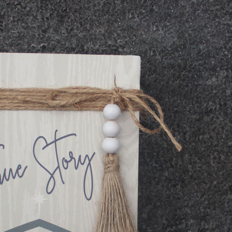 True Story Christmas Decorative Faux Books with Twine and Beads