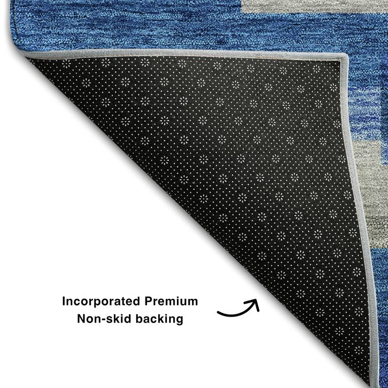 Premium Washable Super Soft Stripes Stacked Mayfield Rug