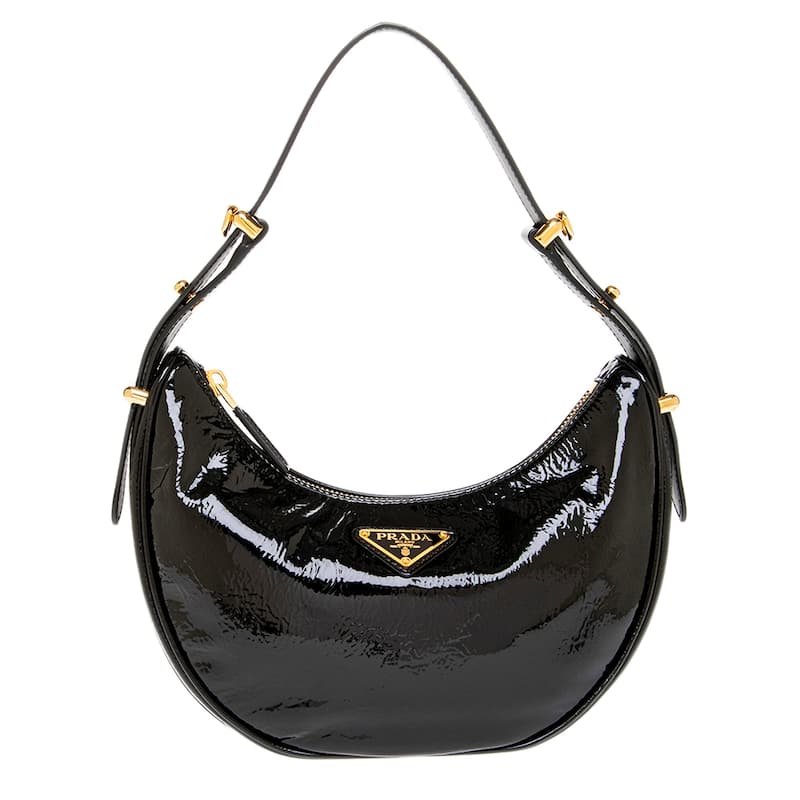 Prada Arqué Shoulder Bag - Black