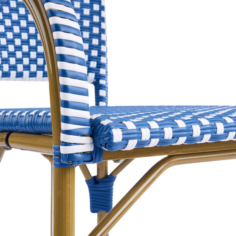 Christopher Knight Home - CaféBreeze Outdoor PE Wicker Dining Armchair with Aluminum Frame