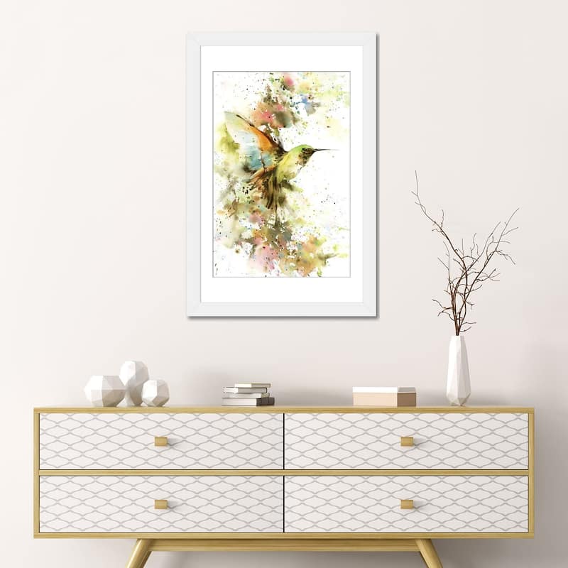 iCanvas "Hummingbird In Summer Colors" by Sophie Rodionov