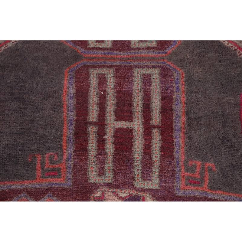 Over-Dyed Meshkin Persian Vintage Runner Rug Hand-Knotted Wool Carpet - 4'3" x 10'5"