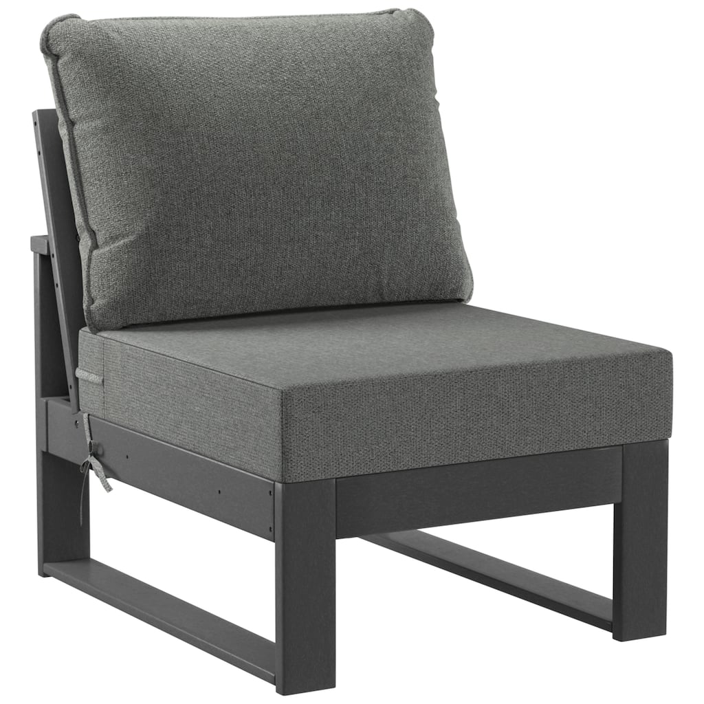 Endless Patio Deep Seating Armless Chair with Gray Frame