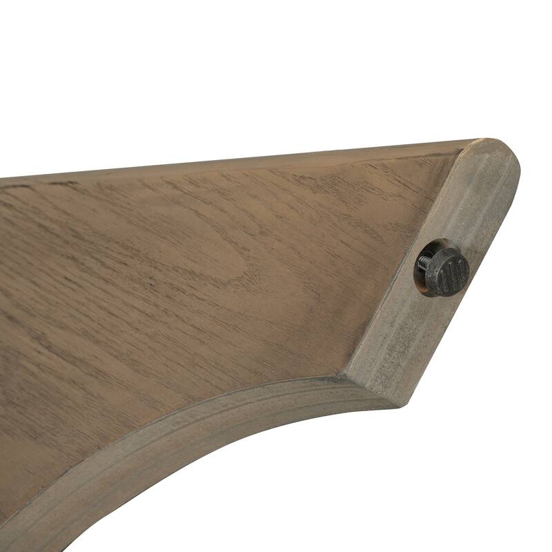 Extendable Dining Table for 4-6, 42" to 58" Rustic Farmhouse Table with X-Legs