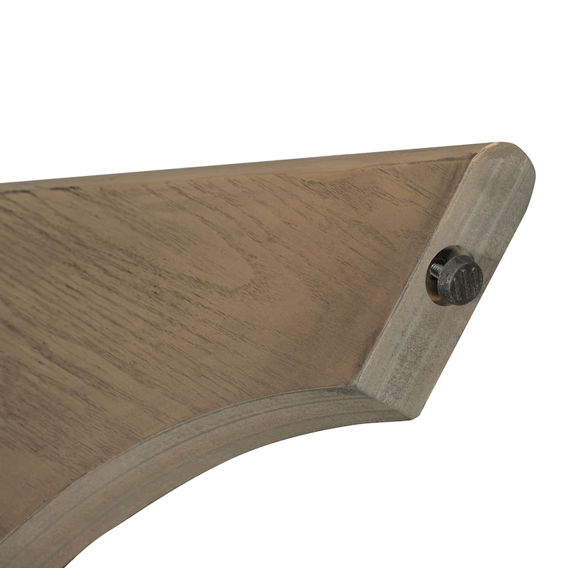 Vintage 58" Extendable Dining Table for 4-6 Rustic Farmhouse Kitchen Table with Distressed Finish