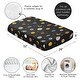 preview thumbnail 4 of 4, Sweet Jojo Designs Black Space Themed Boy Fitted Crib Sheet -Moon & Stars, Whimsical, Outerspace, Galaxy Planets, Rockets, Moons