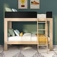 preview thumbnail 23 of 31, Mid-Century Modern Twin over Twin Bunk Bed