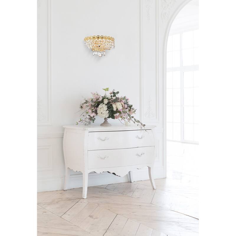 Elegant Lighting V1900W12/RC Century 2 Light 6" Tall Wall Sconce with