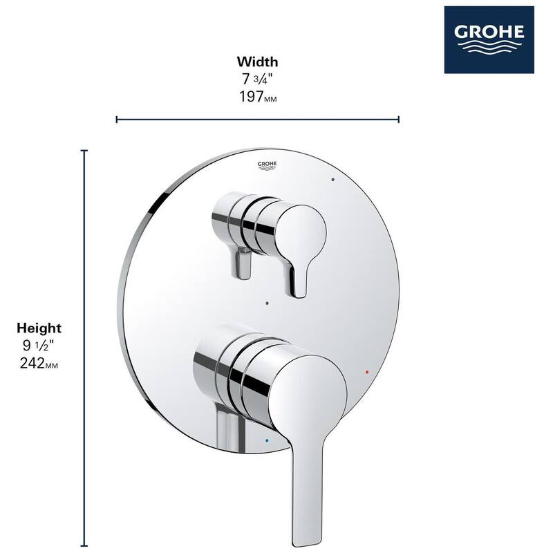 Grohe 29 421 Lineare Two Function Pressure Balanced Valve Trim Only