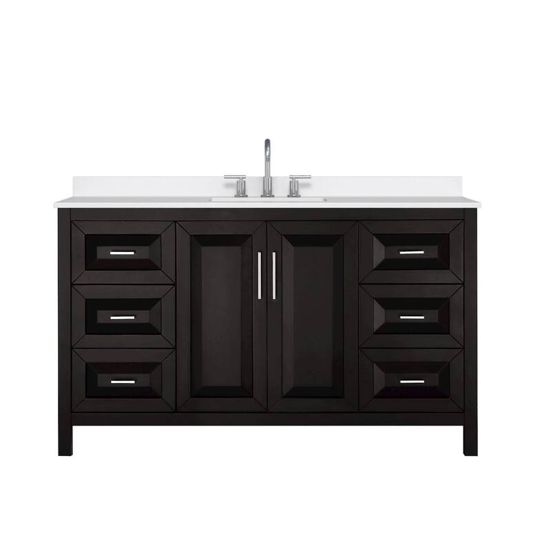 Wyndham Collection WCV252560S-QTZ-US3MXX Daria 60" Free Standing
