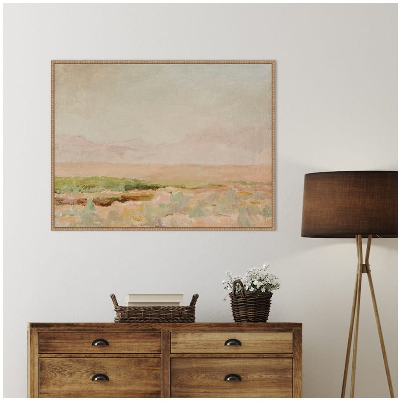 Kate and Laurel Desert from Kislovodsk to Samarkand Jan Ciaglinski by Nostalgia Prints Framed Canvas Wall Art Print