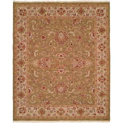 Traditional Multi-Colored Flatweave Wool Area Rug