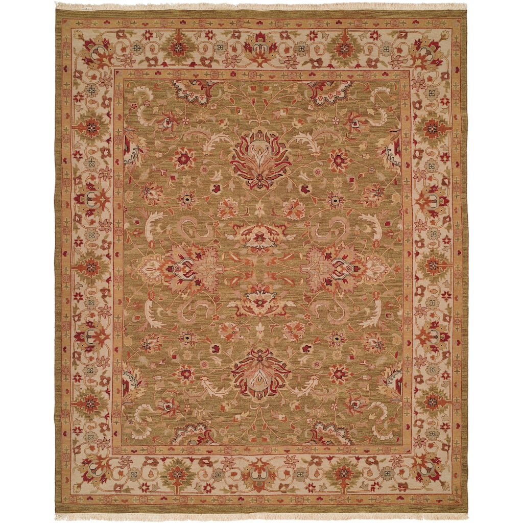 Traditional Multi-Colored Flatweave Wool Area Rug