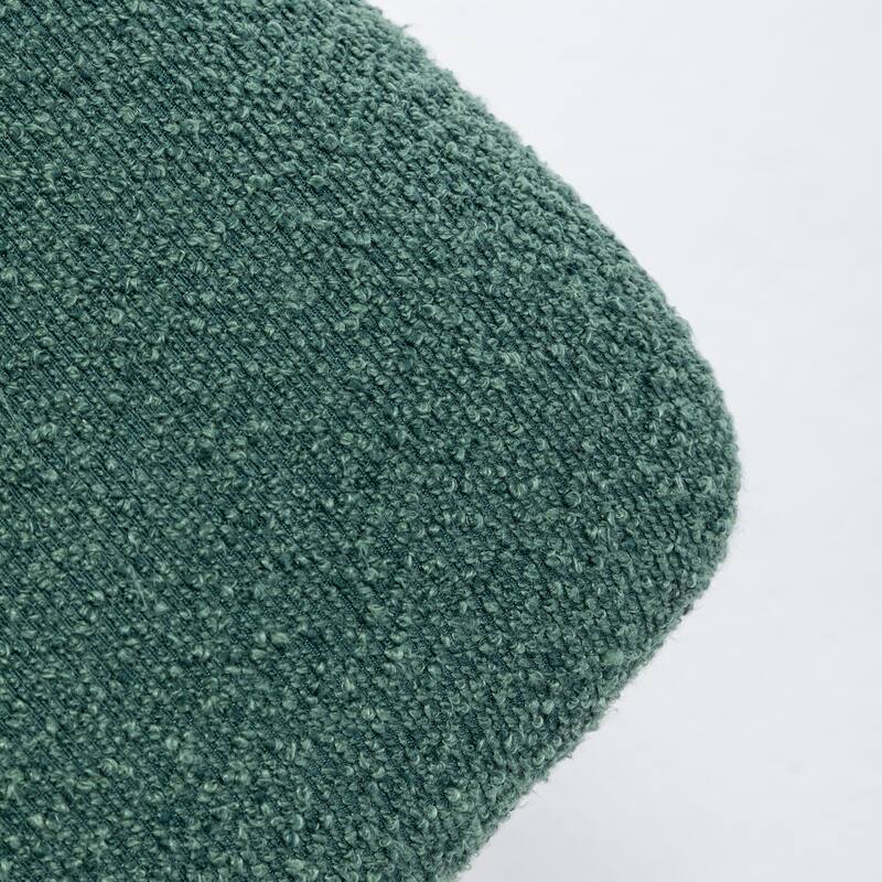 SEYNAR Set of 2 Modern Linen Upholstered Dining Chairs with Bolster Backrest