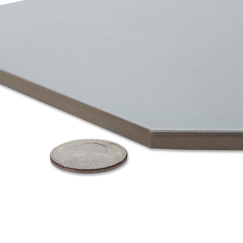 Merola Tile Vaudeville Octagon Humo with Taco Multi 7-7/8" x 7-7/8" Porcelain Floor and Wall Tile