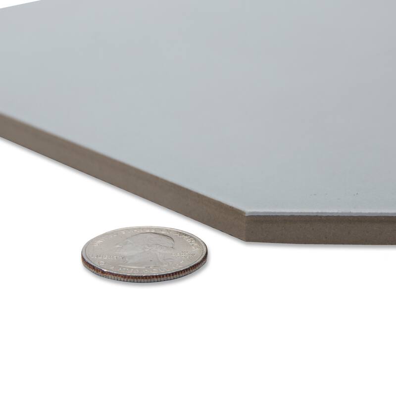 Merola Tile Vaudeville Octagon Humo with Taco Pink 7-7/8" x 7-7/8" Porcelain Floor and Wall Tile