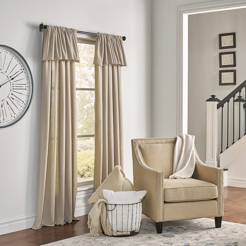 Mercantile Farmhouse Drop Cloth Curtain Panel