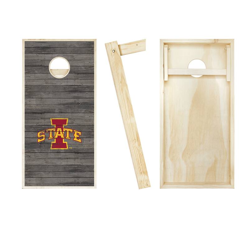 Iowa State Cyclones Distressed NCAA Team Cornhole Boards