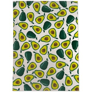 AVOCADO PARTY WHITE Outdoor Rug By Kavka Designs - Bed Bath & Beyond ...