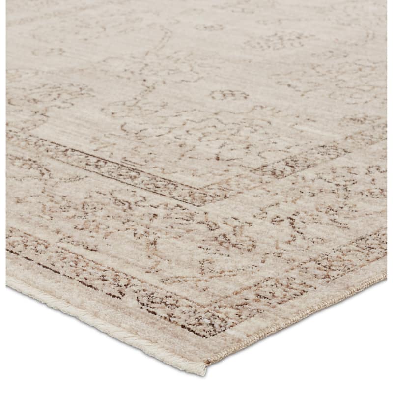 Camille Floral Gray/ Brown Area Rug