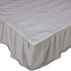 preview thumbnail 2 of 1, Burlap Dove Grey Ruffled King Bed Skirt 78x80x16
