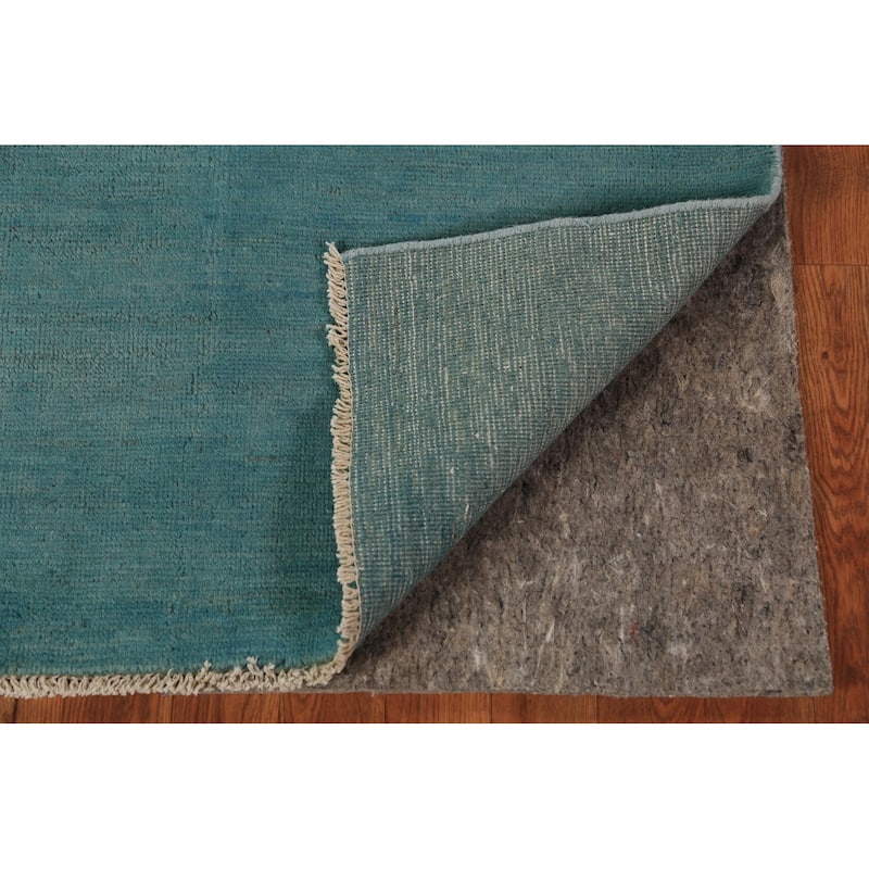 Gabbeh Oriental Rug Handmade Oriental Blue Wool Carpet - 3'5" x 6'0"