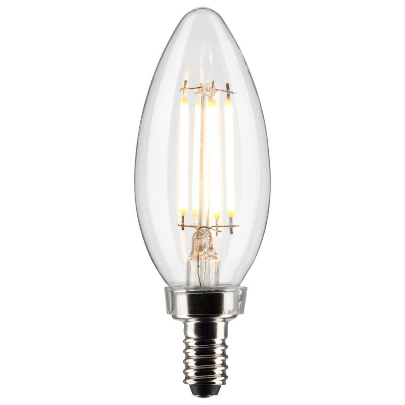 4 Watt B11 LED - Clear - Candelabra base - 90 CRI - 2700K - 120 Volt - 3-Pack