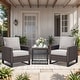 preview thumbnail 49 of 121, Gymojoy 24"x22"x6" Patio Thick Cushions & Pillows Set - Deep Seat Indoor/Outdoor Water & Fade Resistant