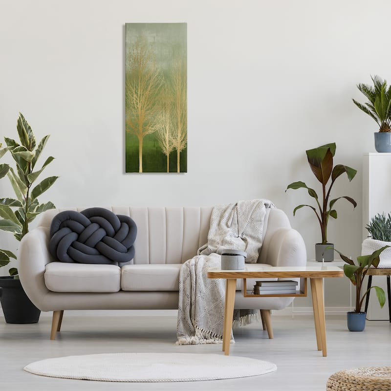 Stupell Tranquil Gold Branches Canvas Wall Art Design By Kate Bennett