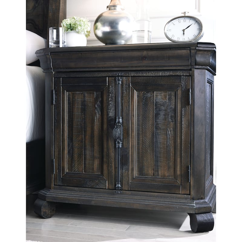 Magnussen Home Bellamy Peppercorn Bachelor Chest - 1-drawer