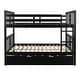 preview thumbnail 31 of 35, Full over Full Bunk Bed with Twin Size Trundle and Ladder for Bedroom