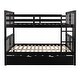 preview thumbnail 6 of 11, Modren Full over Full Bunk Bed with Twin Size Trundle and Ladder For Bedroom,Kids