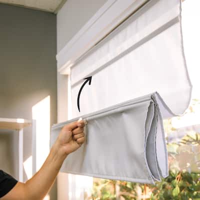 CHICOLOGY Cordless Magnetic Light Filtering Roman Shades