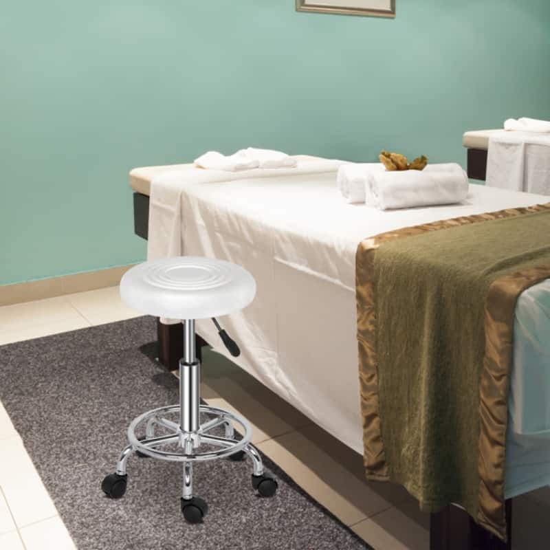 Round Stool with Lines Rotation Bar Stool - 13 x 13 x 24