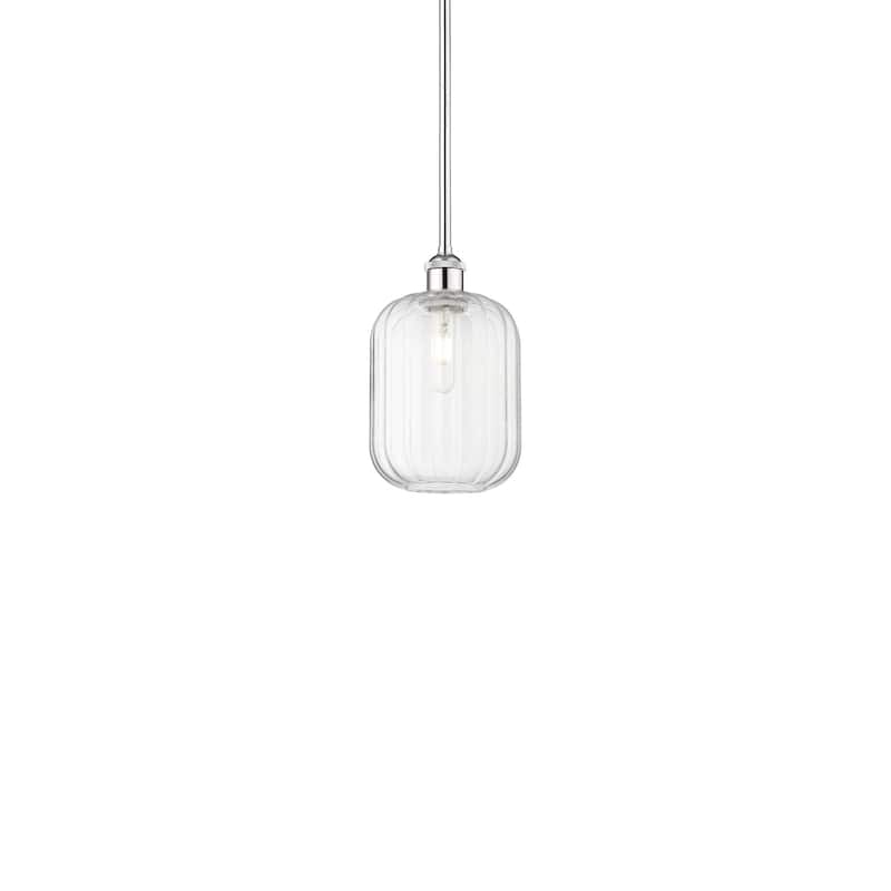 Innovations Lighting 616-1S-12-7 Preston Pendant Preston 7" Wide Mini - Polished Chrome / Clear