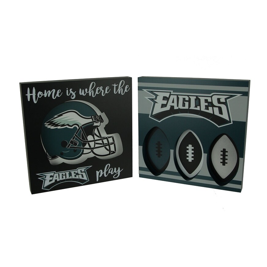 Shop Nfl Philadelphia Eagles Cut Out Helmet And Football Shapes