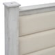 preview thumbnail 11 of 22, Queen Wood Platform Kids Bed Frame with Upholstered Headboard, Footboard & 2 Storage Drawers, White, Easy to Assemble