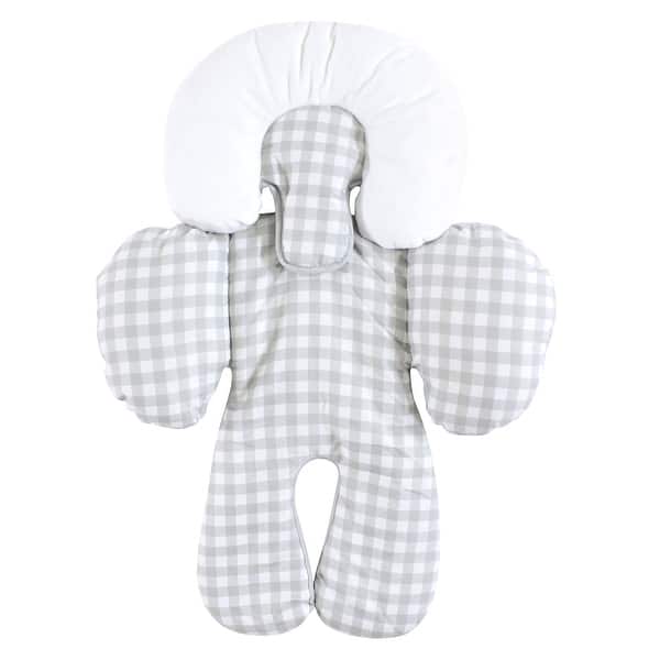 slide 1 of 1, Hudson Baby Infant Unisex Car Seat Body Support Insert, Gray Gingham, One Size - Gray Gingham Gray Gingham