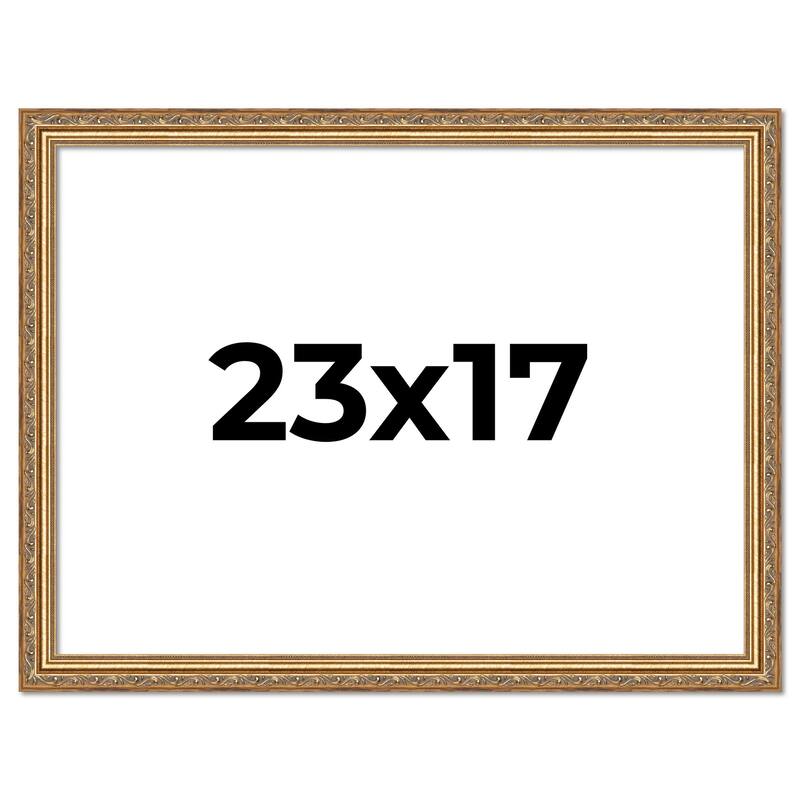 23x17 Frame Red Solid Wood Picture Frame Width 1.75 Inches | Interior Frame Depth 1 13/16 Inches