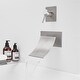 preview thumbnail 2 of 34, Wall Mount Bathroom Faucet Waterfall Brass Modern 2 Hole Bathroom Sink Basin Vanity Faucets with Valve